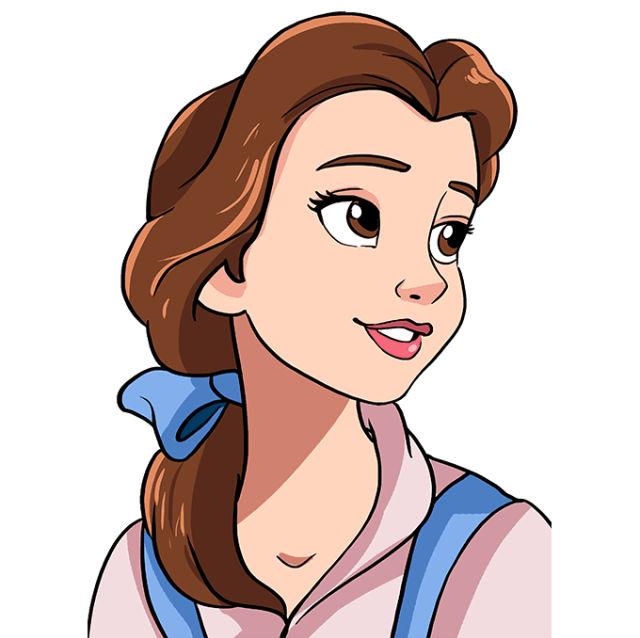 How To Draw Belle Disney Character