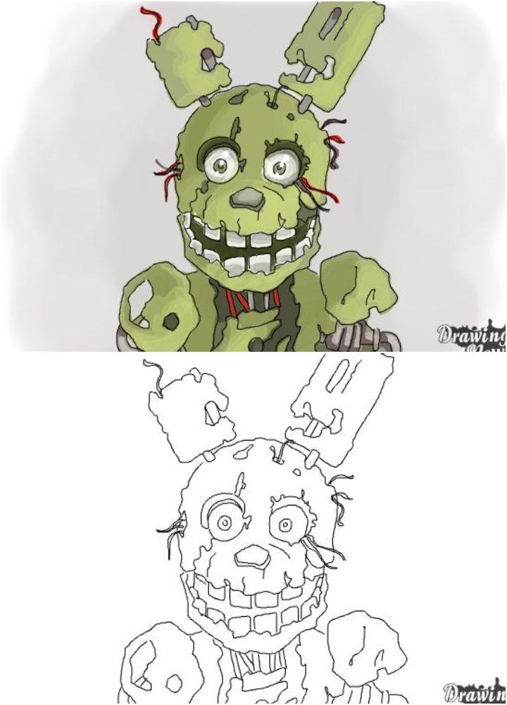 How To Draw Springtrap