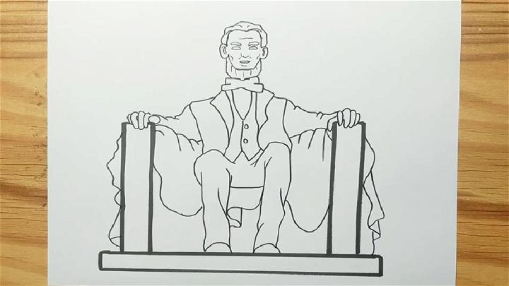 abraham lincoln face outline