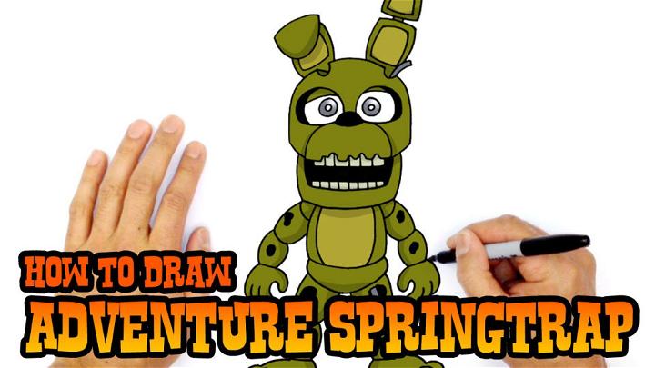How to Draw Adventure Springtrap