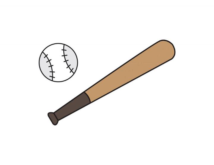 How to Draw Baseball and Bat