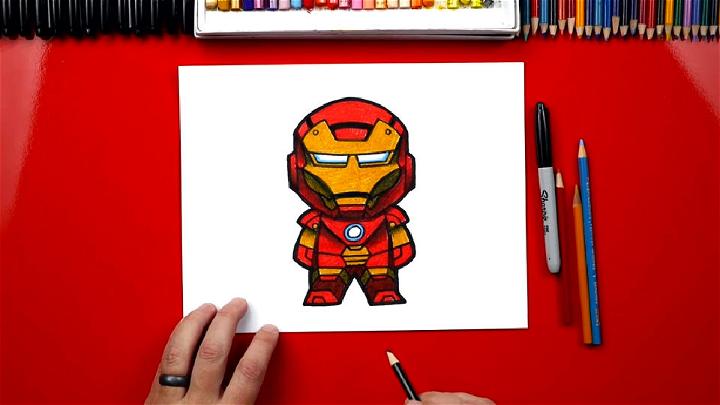How to Draw Cartoon Iron Man