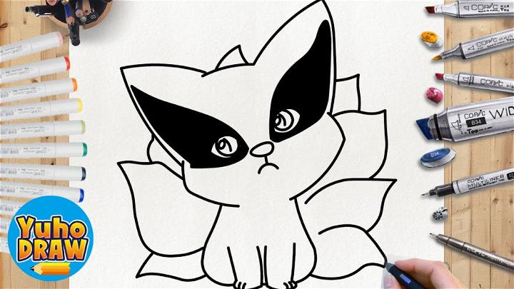 How to Draw Chibi Kurama Nine Tails