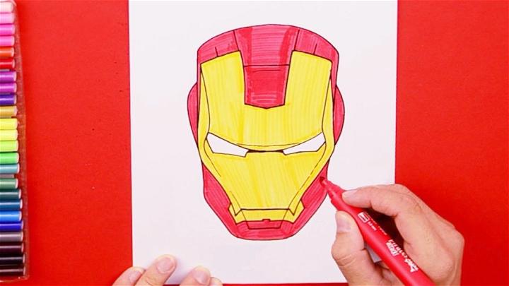 How to Draw Iron Man Mask