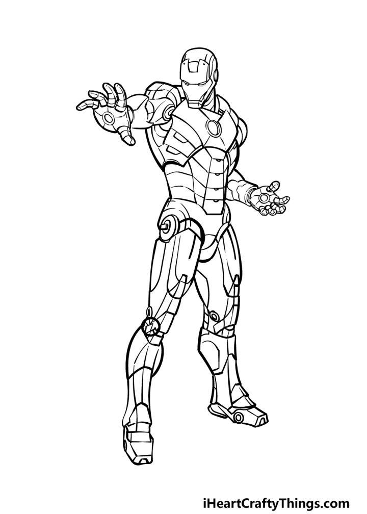 100% Handmade Realistic Drawing Tony Stark / Iron Man 12x8 - Etsy