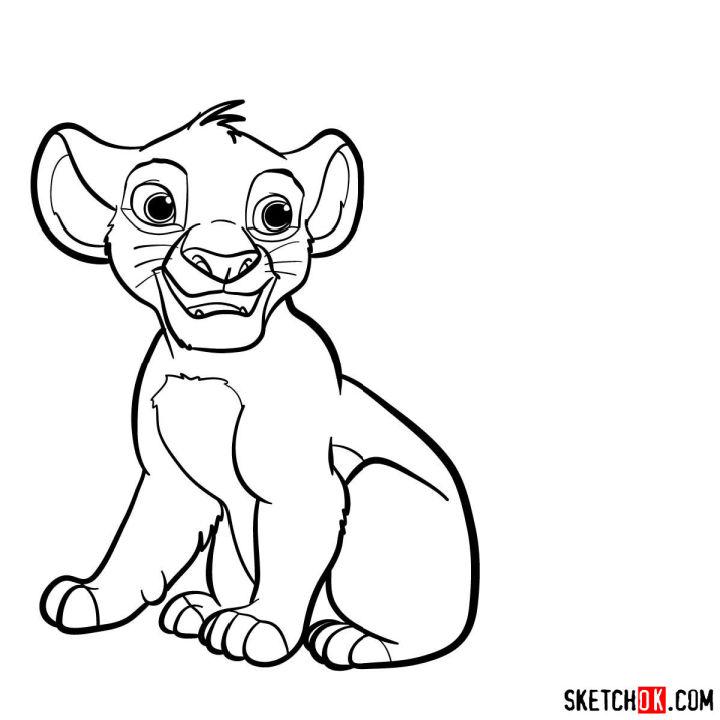 How to Draw Little Simba