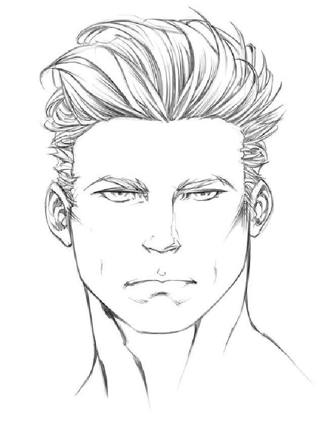How to Draw Male Face