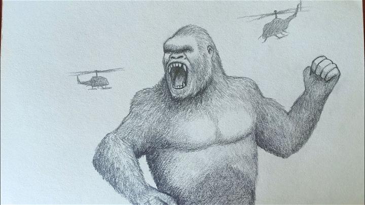How to Draw Realistic King Kong