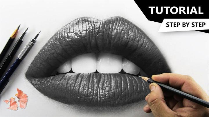 How to Draw Realistic LIPS