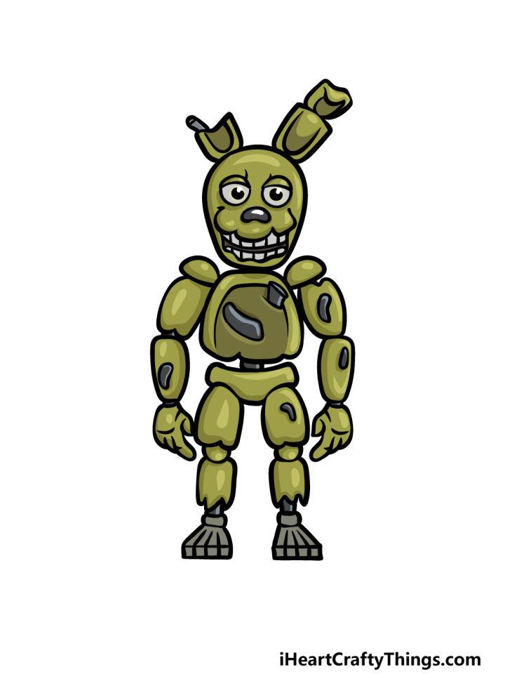 How to Draw Springtrap Step by Step