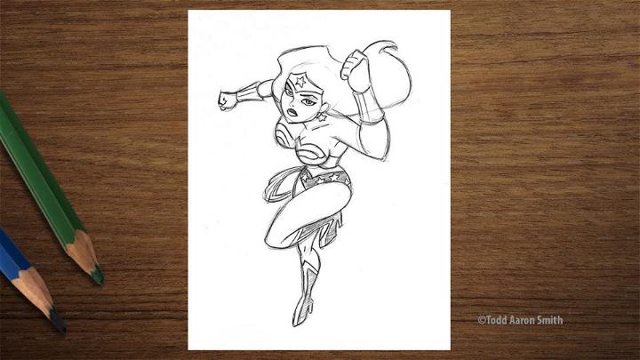 How to Draw Wonder Woman Animated