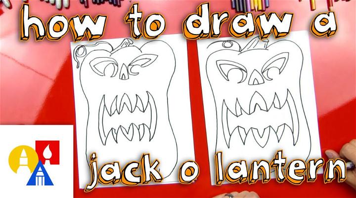 How to Draw a Jack O Lantern