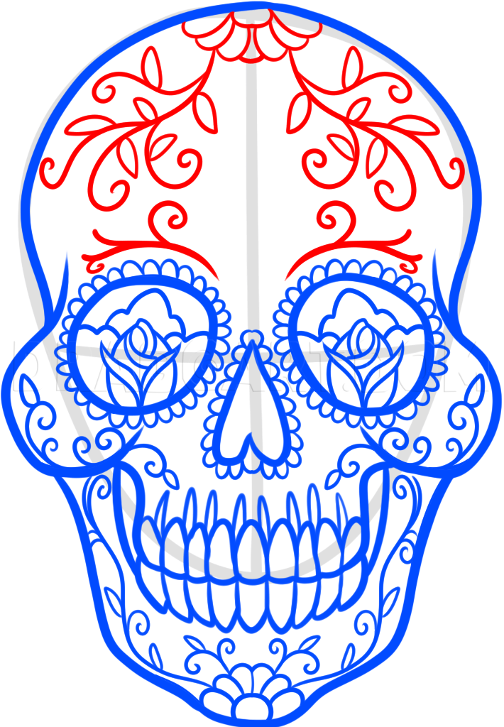 How to Draw a Candy Skull