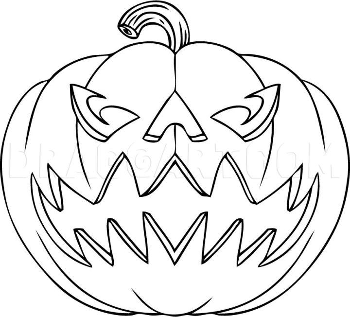 How to Draw a Jack O Lantern