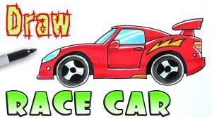 25 Easy Race Car Drawing Ideas - Draw a Race Car