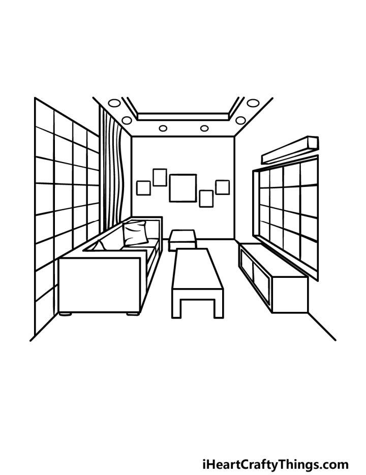 25 Easy Room Drawing Ideas - How to Draw a Room