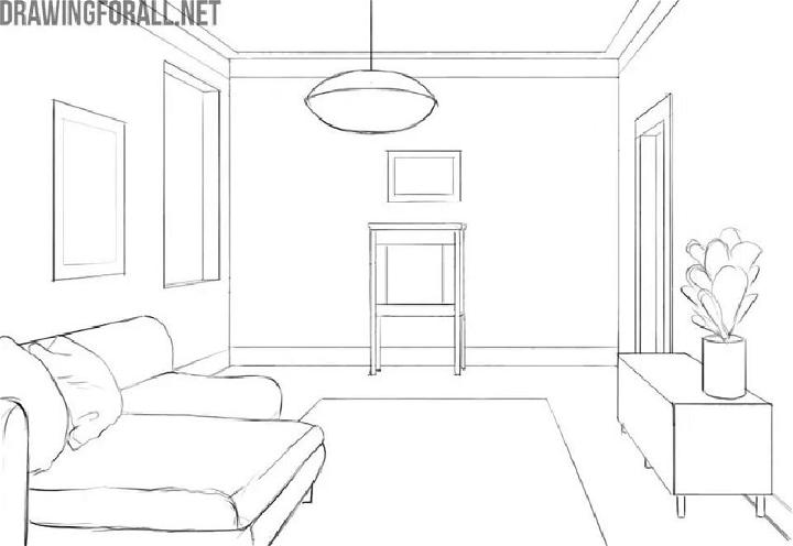 How to Draw an Interior Room