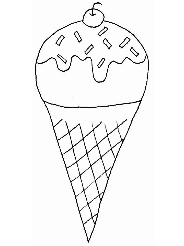 Ice Cream Coloring Pages for Little Ones