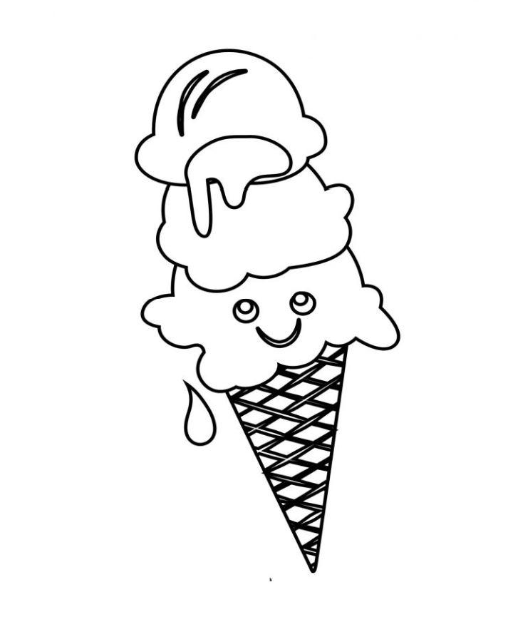 Ice Cream Coloring Pages for Toddlers