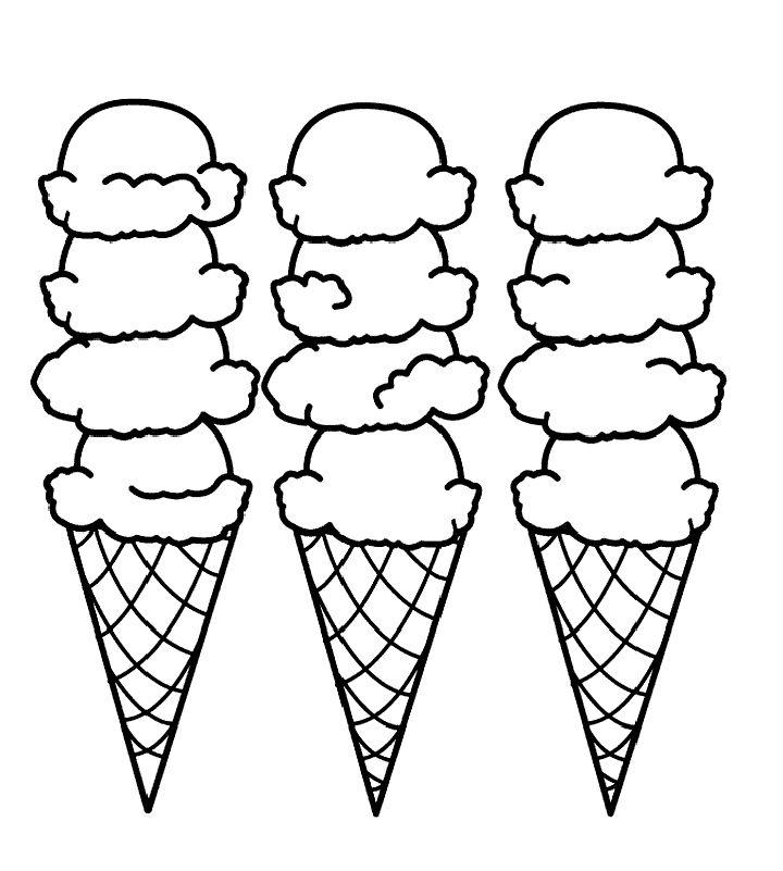 Ice Cream Coloring Sheets