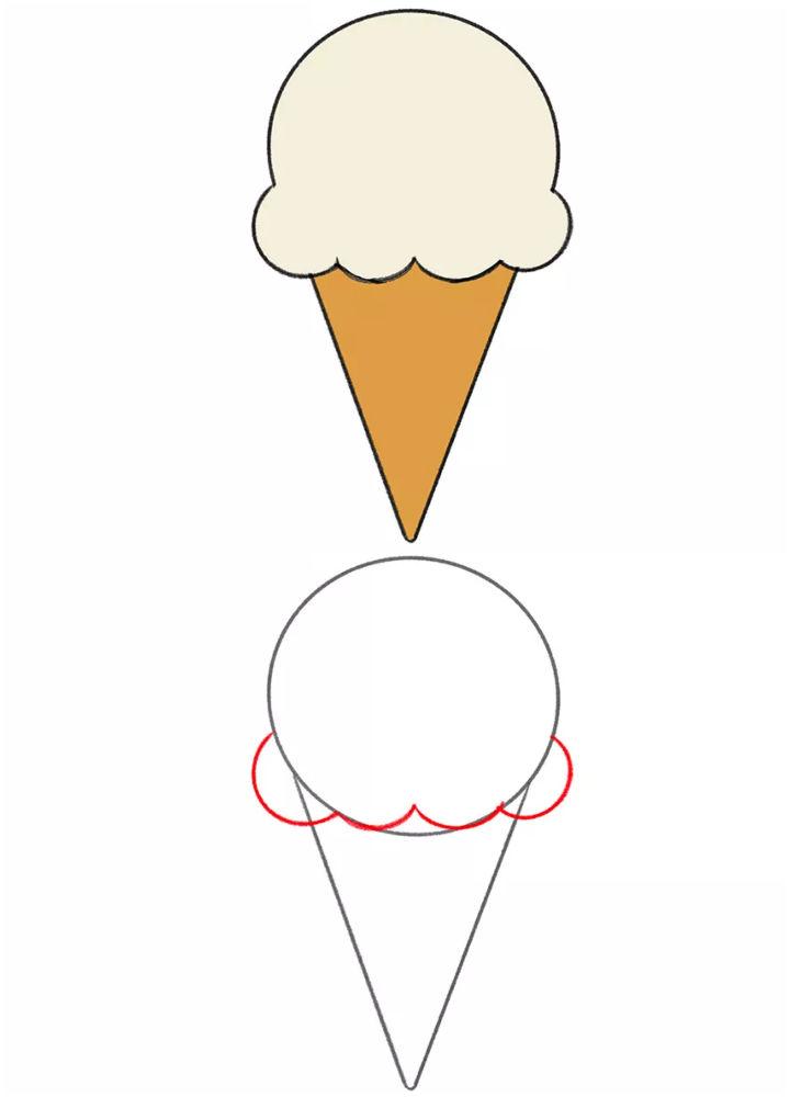 Ice Cream Cone Drawing