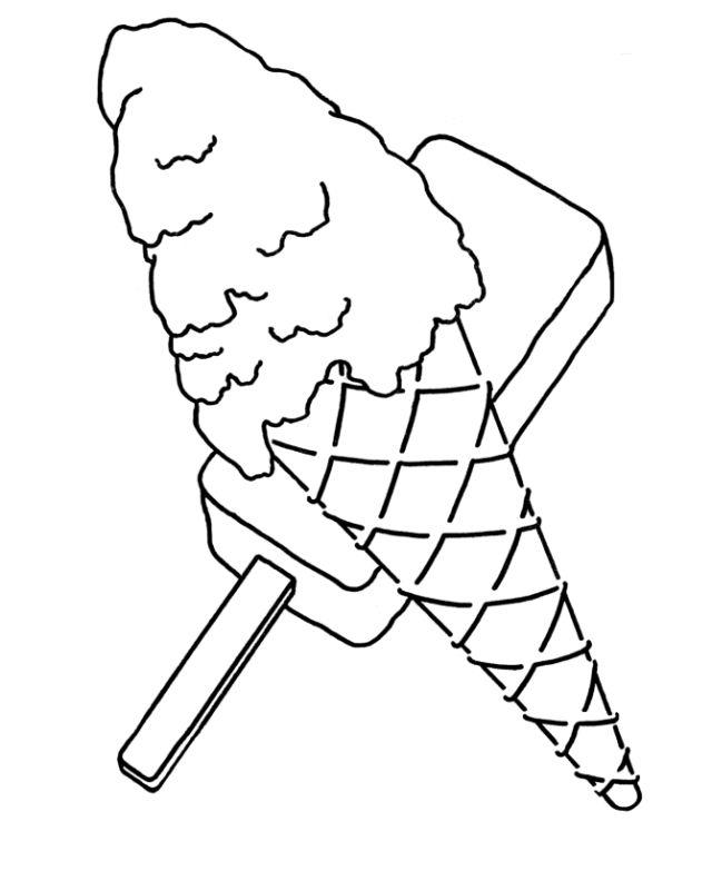 Ice Cream Pictures to Color and Print