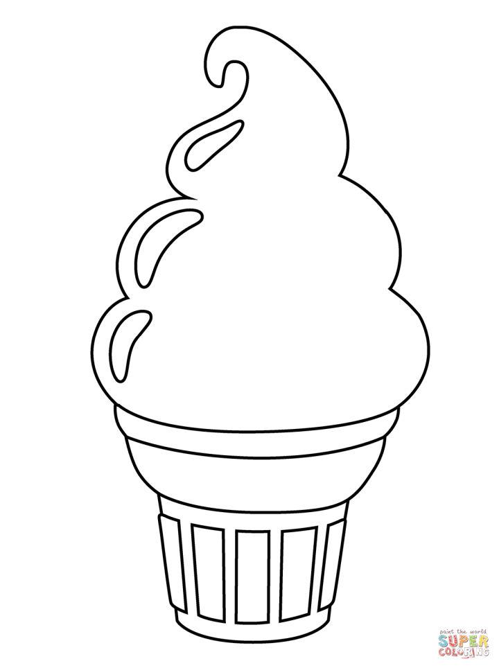 Ice Cream Printable Coloring Pages