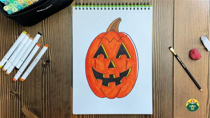 Jack O Lantern Picture Drawing