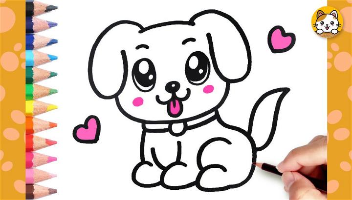 Discover more than 138 cute dog pencil drawing super hot - vietkidsiq.edu.vn