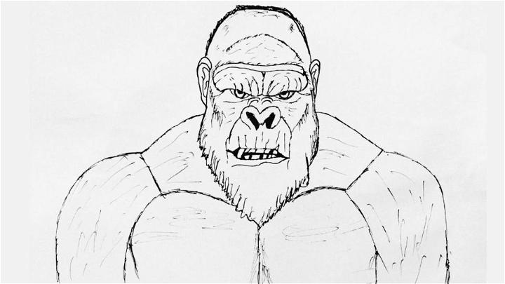 King Kong Drawing Step by Step Guide
