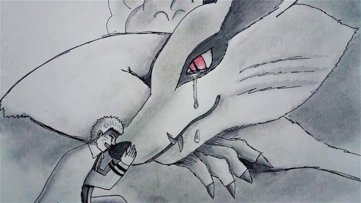 Kurama Death Drawing