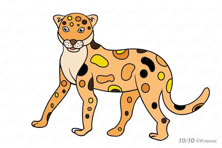 Leopard Drawing for a Child