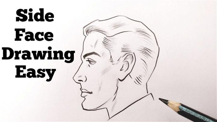 Male Face Drawing Step by Step