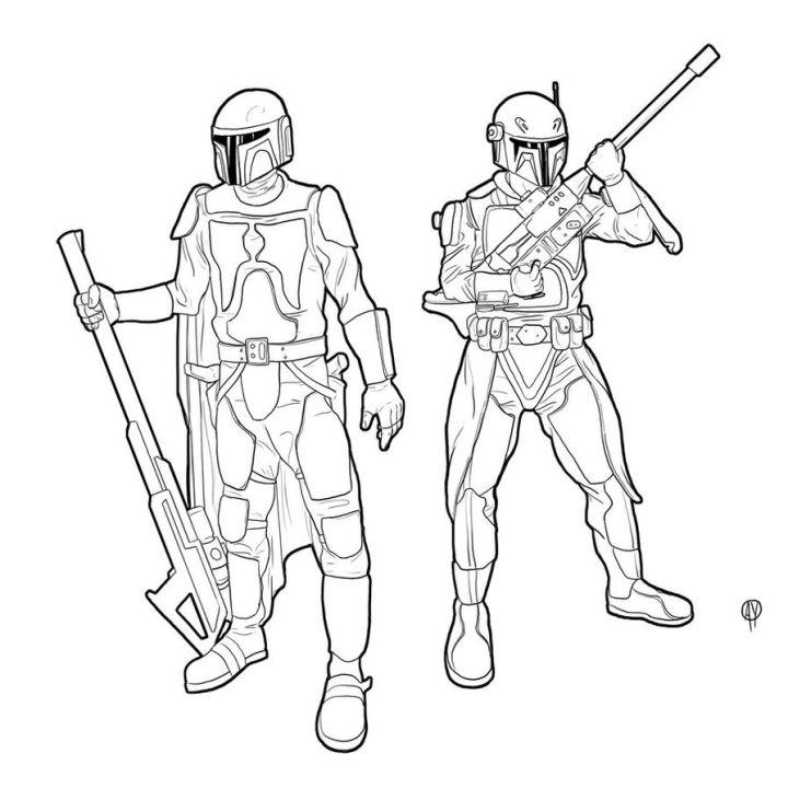 Mandalorian Coloring Pages and Activities