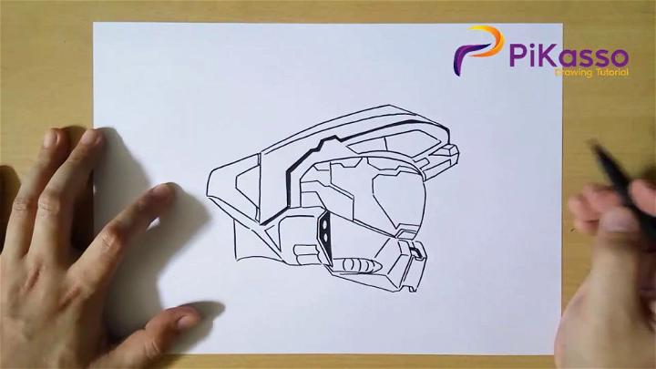 Master Chief Drawing Step by Step Guide