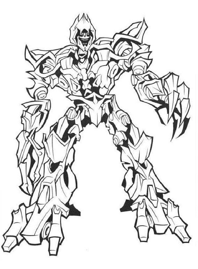 Megatron Transformers Coloring Pages