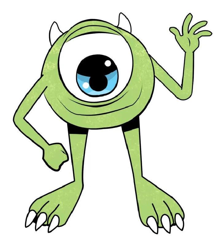 Mike Wazowski Drawing From Disney Pixars Monster