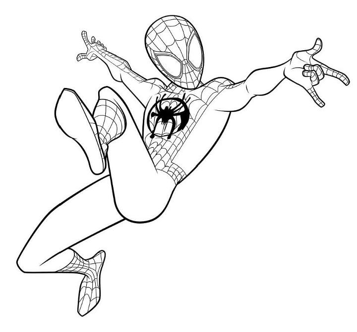 Miles Morales Coloring Book Pages