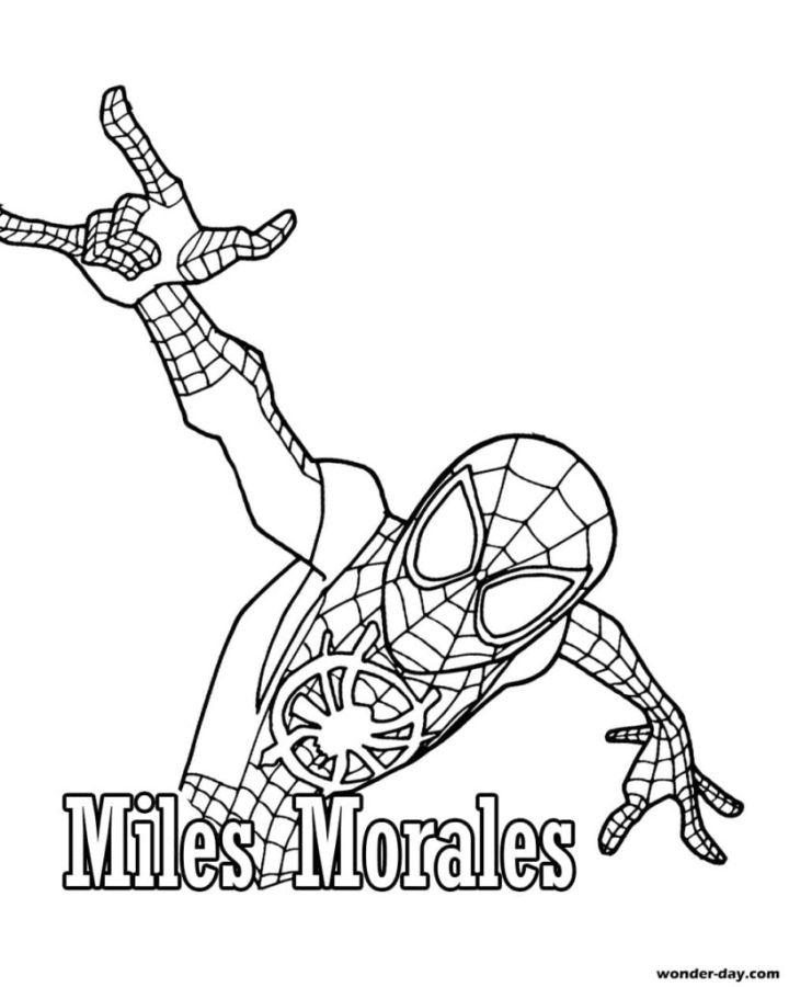 Miles Morales Coloring Page to Print