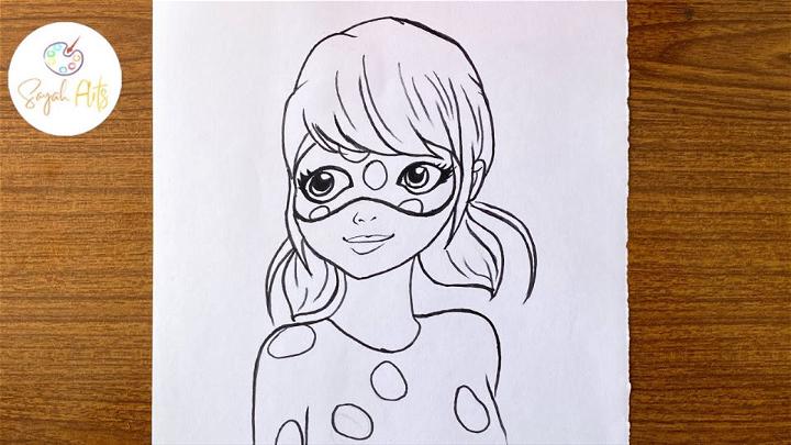 Miraculous Ladybug Drawing for Beginners