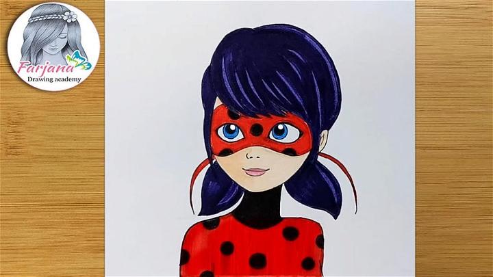 Miraculous Ladybug Drawing with Easy Tricks