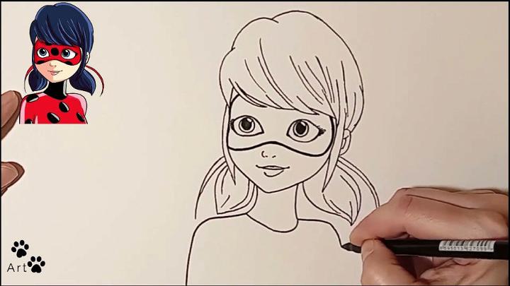 Miraculous Ladybug Sketch Drawing