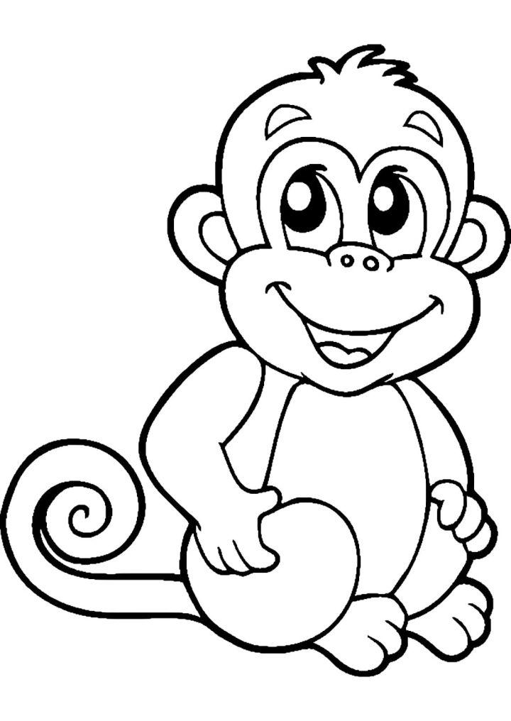 Monkey Coloring Pages and Printables