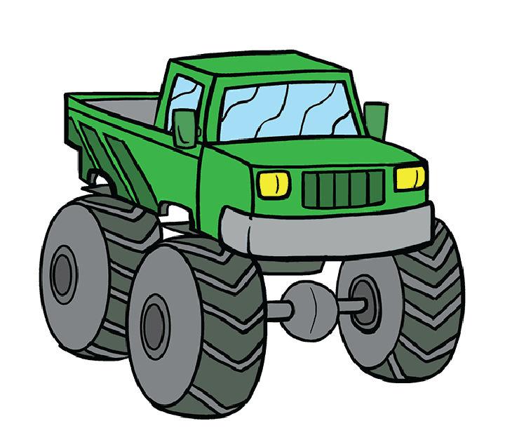 Monster Truck Drawing for Kids