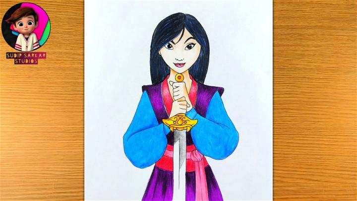 Mulan Disney Character To Draw