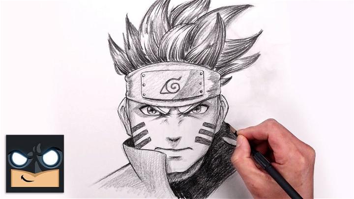 Naruto and Kurama split face drawing. : r/ZHCSubmissions