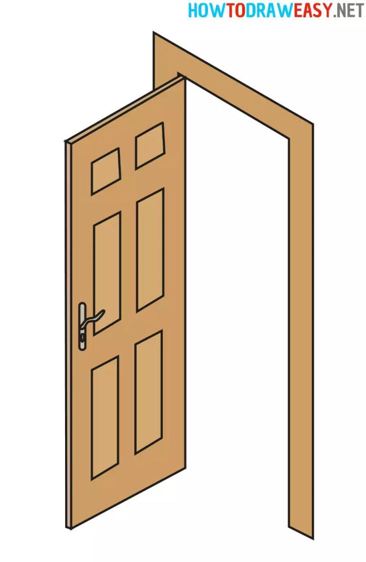 Open Door Drawing Step by step Guide