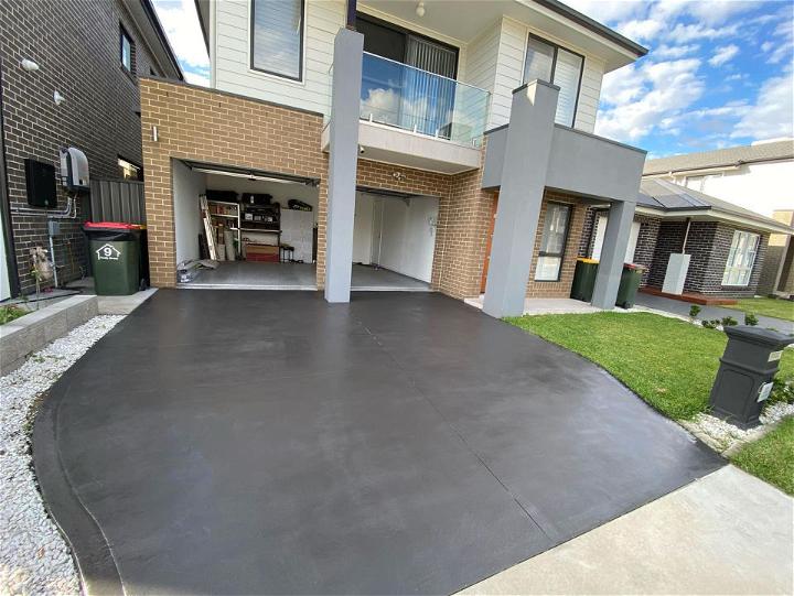 Painted Concrete Driveway