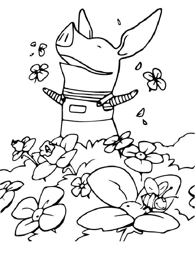Pig Coloring Pages for Toddlers