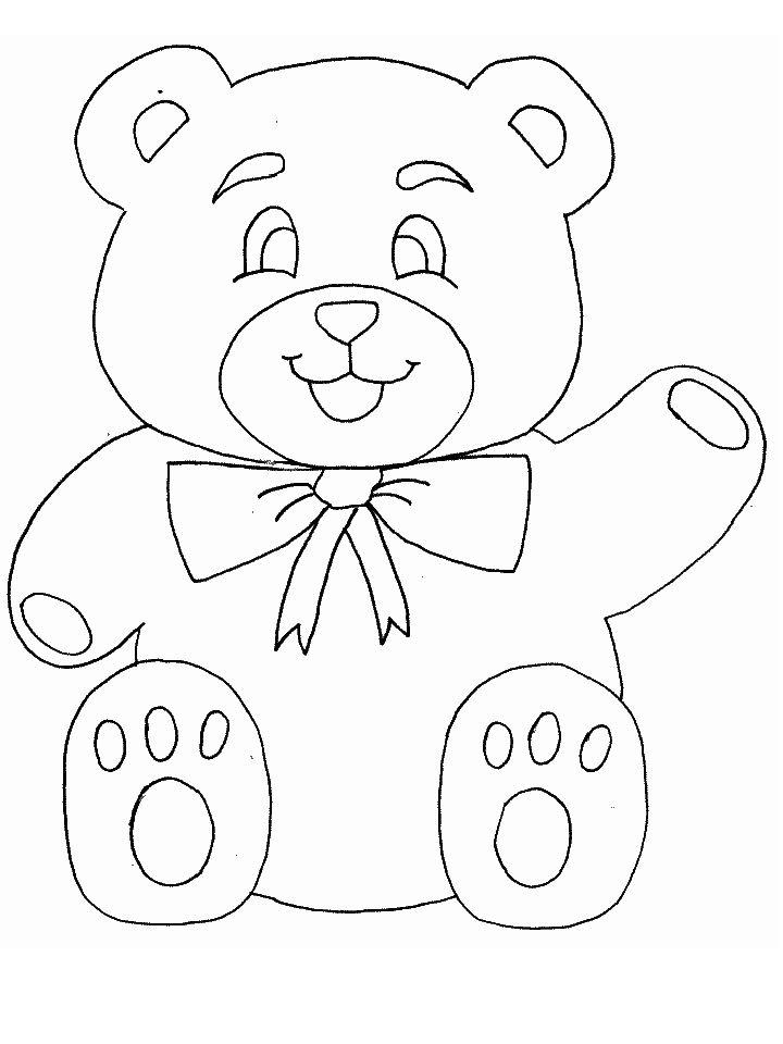 Preschooler's Bear Coloring Pages